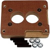 Carburetor Adapter - 1 in Thick - 2 Hole - Holley 2
