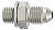 -3 Male to M10 x 1.0 Seal Adapter With Crush Washe