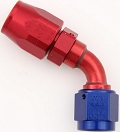 -8 60º Double Swivel Hose End - Aluminum