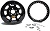 15 x 8 in, 3^ 5 x 4.75 BLACK - BEAD LOCK  WHEEL