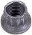 3/8^-24 F. 12 POINT SELF LOCKING NUT (SINGLE)