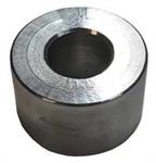 ALUM. FLAT SPACER .812^ OD. x 3/8'' ID x 1/2^ L.