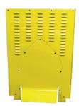 ALUMINUM HOOD BASE-SHORT SCOOP YELLOW