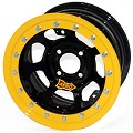 Black Steel B/L WHEEL 13^ x 7^ x 2^   4 on 4-1/2^