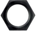 FITTING -3 AN  ALUM.BULKHEAD NUT  BLACK