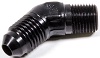 FITTING-4 AN x 1/8 NPT 45 DEGREE  - BLACK
