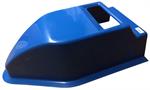 FLAT TOP HOOD SCOOP - BLUE  FIBERGLASS