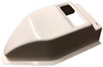 FLAT TOP HOOD SCOOP - WHITE FIBERGLASS
