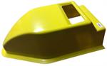 FLAT TOP HOOD SCOOP - YELLOW  FIBERGLASS