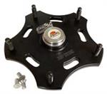 FRONT HUB WITH CAP AND RACES  (Black)