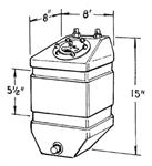 FUEL CELL 3 GAL 8 X 8 X 15 IN TALL