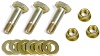 Fan Hardware, 3 Bolts / 3 Nuts / 6 Washers, Steel