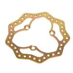 Front 3-Lug Steel Scalloped Rotor