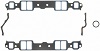 INTAKE GASKET SBC SMALL RACE 1.28X2.09