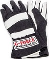 LARGE BLACK G5 RACING GLOVES