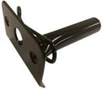 LEFT FRONT SPOILER MOUNT   BLACK PAINTED