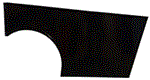 LEFT LOWER QUARTER PANEL  (BLACK)