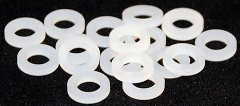 NYLON HOLLEY  FUEL BOWL SCREW GASKETS (18 PACK)