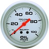 Oil Pressure Gauge, Ultra-Lite, 0-100 psi,   2-5/8 in