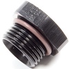 Plug, Straight Thread -12 - Aluminum - Black Ano