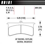 SUPERLITE BRAKE PAD SET HP PLUS COMPOUND