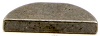 Transmission Key, Woodruff, 1/8 x 9/16 in, Steel,
