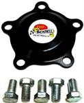 WIDE 5     5 BOLT ALUM DUST CAP - BLACK ANO