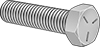 HEX BOLT, 1/4^ C X 2-1/2^