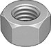 HEX NUT, 7/16^ F ALUMINUM