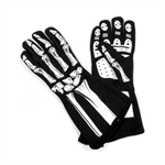 loves, Skeleton, Driving, SFI 3.3/1, Single Layer, Nomex, Black / White, Small,