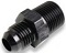 Adapter, -4 Flare to 1/4 NPT - Aluminum - Black An