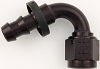 -12 120§ Push-On Hose End - Aluminum - Black Anodi