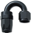 FITTING -10 AN 180 DEGREE BLACK HOSE END