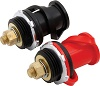Remote Battery Terminal, Brass, Natural, Pair