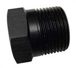 1^ NPT ALUM. HEX PLUG   BLACK  ANODIZED