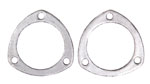 Collector Gasket, 0.125 in Thick, 3 in Diameter, 3-Bolt, Graphite, Pair