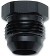 FITTING -8 AN FLARE PLUG  - BLACK -