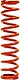 COIL SPRING 2-1/2^ x 14^   250#     (ORANGE)