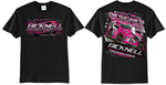 BLACK / PINK T-SHIRT - LARGE