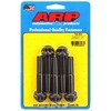 1/2-20 x2^, 9/16^ 12 Point Head, Chromoly Black Oxide Set of 5