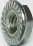 SERRATED FLANGE NUT 1/4^ C