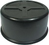 Carburetor Cover, 2-1/2 in Tall, Plastic, Black, 5-1/8^