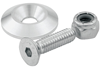 Countersunk Bolt Kit, 1/4-20 in Thread, 1.000 in Long