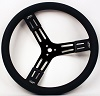 Steering Wheel, 15^ Dia. x 2-3/4^ Dish 3 Spoke Alum.