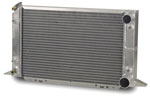 Radiator, 21.5^W x 12.625^H, Passenger Side Inlet, And Outlet