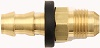 -6 Straight Push-On Hose End to -6 Male Flare - Br