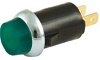 Warning Light, 12V, 3/4 in Diameter, Green,