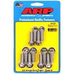 Intake Manifold Bolt Kit, Hex Head, Stainless, Polished, OEM, Small Block Chevy,