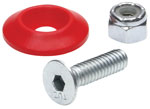 Countersunk Bolt Kit Red 50pk