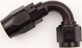 -12 120§ Double Swivel Hose End - Aluminum - Black